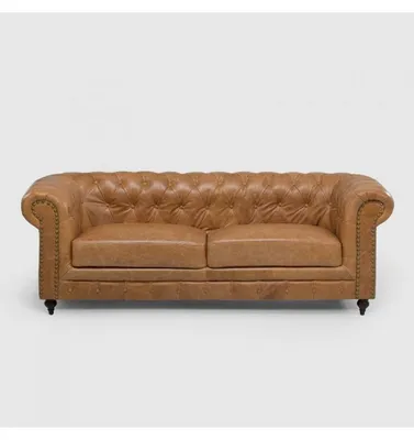 Zdjęcie produktu dla Chesterfield 3 Sitzer Klassische Luxus Barock Rokoko Sofa Leder Couch