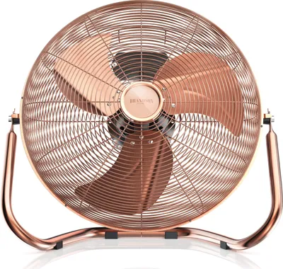Produktbild von Brandson veterný stroj 160W, podlahový ventilátor, ventilátor, stojanový ventilátor, vysoký prietok vzduchu, plynulo nakloniteľný, meď