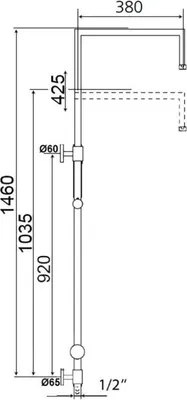 Productafbeelding van Beitz & Walz Aqvadesign Hoekdouche 90°x90° / zonder accessoires / chroom