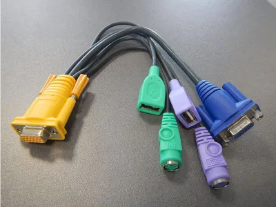 Zdjęcie produktu dla ATEN LIN5-27X6-U21G - Kabel klawiatura / wideo / mysz (KVM) - 18-stykowy SPHD (W) do USB, PS/2, HD-15 (VGA) (LIN5-27X6-U21G) (LIN5-27X6-U21G)