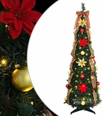 Image de vidaXL Sapin de Noël artificiel avec 100 LED Vert 155 cm PVC