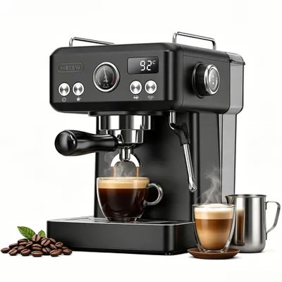 Produktbild von Reisekaffeemaschine Multi-Kapsel Kaffeemaschine 20 Bar 1,8l Kaffeekanne, Edelstahlfilter, kompatibel mit Nespresso, Dolce Gusto, Kaffeepulver & ESE