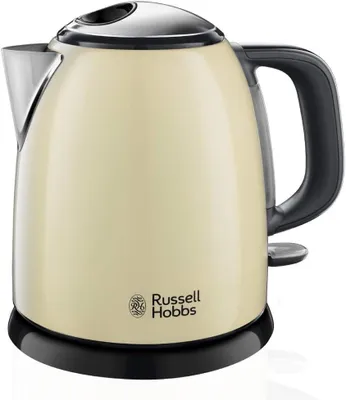 Produktbild von Russell Hobbs Wasserkocher 1,0L Edelstahl, 2400W, Schnellkochfunktion, Kalkfilter, Wasserstandsanzeige, 360°-Basis, tropffreier Ausguss,Energiesparend