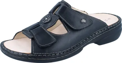 Produktbild von FINN COMFORT Pattaya Damen Pantolette schwarz Glattleder - Größe: 42