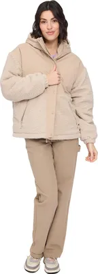 Produktbild von Mazine Fabric Blocking Jacket - Damen Fleecejacke, Größe:S, Farbe:oat/natural