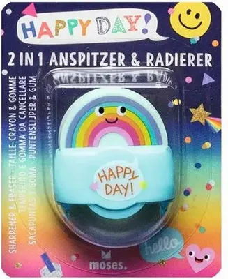 Produktbild von Happy Day 2 in 1 Anspitzer & Radierer