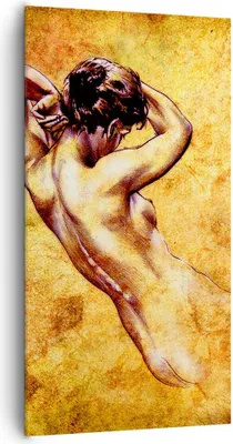 Produktbild von Bild auf Leinwand - Leinwandbild - Weibliches Modell Körper posiert - 65x120cm - Wand Bild - Wanddeko - Leinwanddruck - Bilder - Kunstdruck - Leinwand bilder - Wandkunst - PA65x120-0520