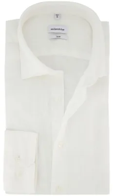 Produktbild von Weißes Hemd Seidensticker Slim fit Leinen