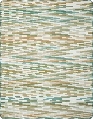 Produktbild von Biederlack Plaid mit Zierstich Mission Farbe Teal Größe 150 x 200