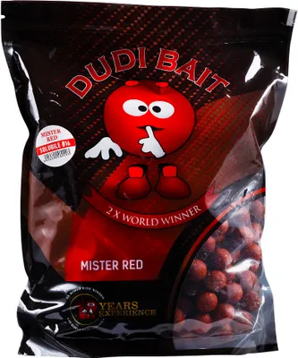 Produktbild von Kulki przynętowe Dudi Bait Mister Red Super Hot Fast Working 16mm 1kg