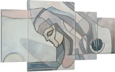 Produktbild von Bild auf Leinwand - Leinwandbild - Abstraktion modern - 160x90cm - Wand Bild - Wanddeko - Leinwanddruck - Bilder - Kunstdruck - Wanddekoration - Leinwand bilder - Wandkunst - DL160x90-3739