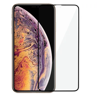 Obrázok produktu pre Spigen GLAS.tR Slim, Apple, iPhone XS Max, Prachuodolný, Odolné proti poškriabaniu, Odolný proti nárazom, Čierna, Priehľadná, 1 kusov