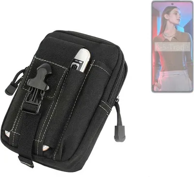 Produktbild von K-S-Trade Gürtel Tasche kompatibel mit Tecno Camon 20 Pro Gürteltasche Holster Schutz Hülle Handy Hülle Smartphone outdoor Handy-Hülle schwarz