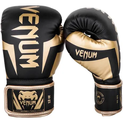 Produktbild von Venum Elite Boxing Gloves Black Gold Gewicht 10 oz