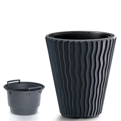 Zdjęcie produktu dla nabbi Donica plastikowa DBSP400 39 cm - antracyt