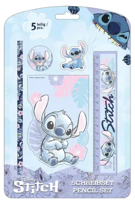 Produktbild von Undercover Disney Stitch Schreibset, 5-teilig, 5 Stück(e), Blau, Abbildung, Sichtverpackung