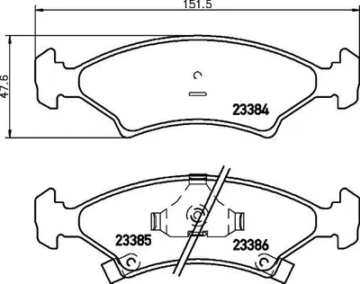 Produktbild von HELLA Bremsbeläge Bremsklötze 8DB 355 008-241