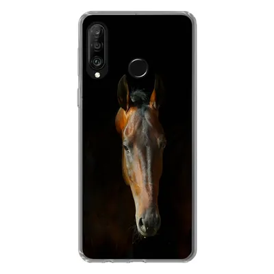 Produktbild von MuchoWow® Handyhülle Schutzhülle Hülle für Huawei P30 Lite Pferde - Tiere - Braun Silikon Softcase Handy Hülle - Handyhülle