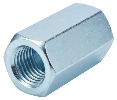 Produktbild von Sechskant-Verbindungsmuffe Stahl galvanisch verzinkt M 10 x 40 SW 17 gal Zn S 100 Stk