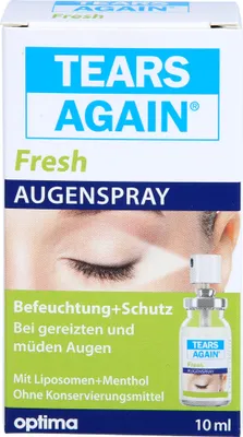 Obrázek produktu pro TEARS AGAIN Svěží oční sprej (bez konzervačních látek) Hydratuje a chrání podrážděné a unavené oči, 10 ml roztoku