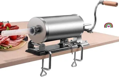 Produktbild von Handbetriebene Stahl-Wurstmacher mit Tischklemme - 3L Fassungsvermögen