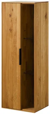 Produktbild von MASSIVMOEBEL24.DE Hängevitrine Wildeiche 46x38x132 natur geölt LINDAU #12