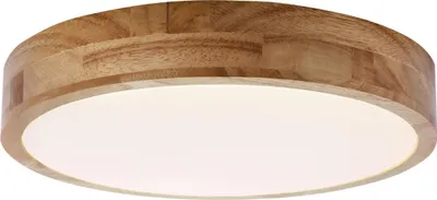 Produktbild von BRILLIANT Slimline LED Wand- und Deckenleuchte 49cm holz hell/weiß Innenleuchten | 1x 60W LED integriert, 4800lm, 3000-6000K | Stufenlos dimmbar