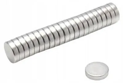 Produktbild von Neodym-Magnet, zylindrisch, MW 10 x 2,5 mm, N38, 100 Stück