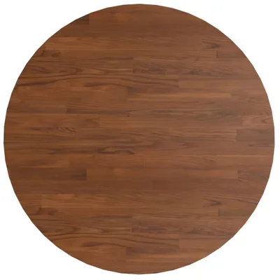 Immagine prodotto di vidaXL Piano tavolo rotondo marrone scuro Ø70x1,5 cm in legno di rovere trattato