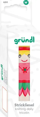 Produktbild von Gründl Strickliesel aus Holz und Stahldraht zum Kordeln stricken für Kinder und Erwachsene
