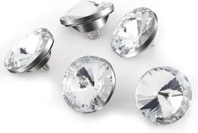 Image de Boutons à cristaux 20 mm, à coudre, cristaux à assembler