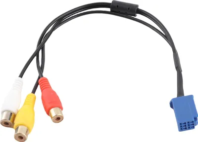 Zdjęcie produktu dla Samochodowy adapter RCA kabel VTR 6-pinowe niebieskie złącze A/V do Toyoty