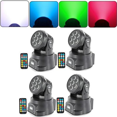 4x105W LED jevištní světlo RGBW pohyblivá hlava DMX-512 světlo strana DJ jevištní světlo strana lampa světelné efekty