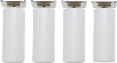 Produktbild von Holzfuß Möbelfuß Zylinder Ø 50 mm weiß lackiert H100 mm Befestigung