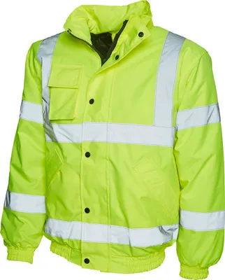 Produktbild von Warnschutzjacke "UC804" Bomber - Uneek Yellow S