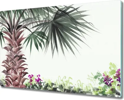 Produktbild von Glas-Herdabdeckplatte Glaskeramikkochfeld-Abdeckung Spritzschutz - 80x52 cm - Abstraktion Aquarell