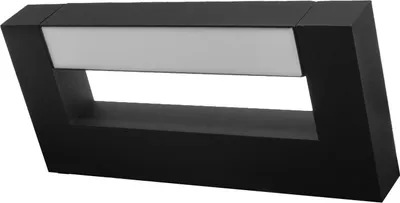 Zdjęcie produktu dla Kinkiet LED Aster czarno-biały 8W Neutralna biel 560lm aluminium wym:4x30x14cm IP54 IdeaLED