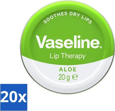Produktbild von Vaseline - Originaldose - Lippentherapie - Aloe Vera - 20 g - Vorteilspack - 20 Stücke