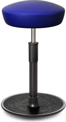 Produktbild von Sitz- Stehhocker Free Tall Hutsitz Boxmark Leder blau schwarz /schwarz.