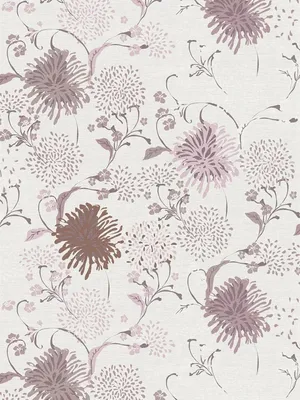 Produktbild von Florale Vliestapete mit Pusteblumen-Muster – Creme, Rosa