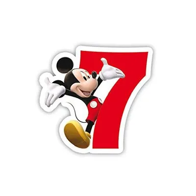 Produktbild von Micky Maus Kerze Zahl 7