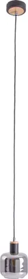 Produktbild von Näve Leuchten 1er Pendelleuchte "FUMOSO" Ø: 13cm 1er Pendelleuchte "FUMOSO" Ø: 13cm Pendelleuchten - 1er Pendelleuchte "FUMOSO", Hängelampe im Retro Style, aus Metall und Glas in schwarz, 120 cm hoch, Ø 13 cm, E14-Fassung