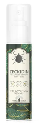 Produktbild von Adema Animal® Zeckidin Spray – zum Schutz vor Zeckenbefall – für Hunde und Katzen – Zeckenschutz Hund  – natürliche Formel – effektiver Zeckenschutz -