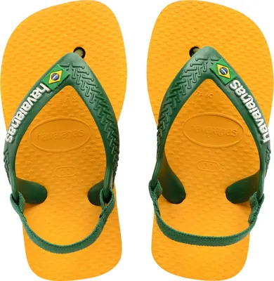 Produktbild von Kinder-Flip-Flop mit Gummiband Baby Brasil Logo