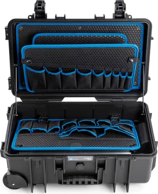 Obrázok produktu pre B&W Werkzeugkoffer Jumbo 6600 leer Werkzeugbox 26,4L PP Gasdruckfedern