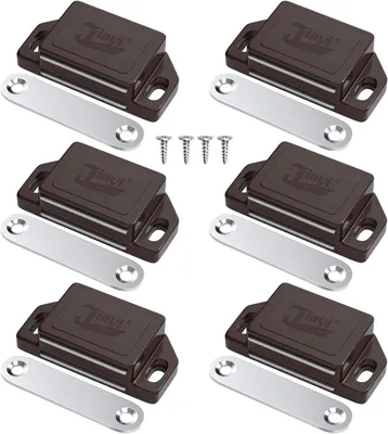Produktbild von Möbelmagneten 6 Stücke, Kunststoff Schranktüren Magnet mit Schrauben, für Möbel