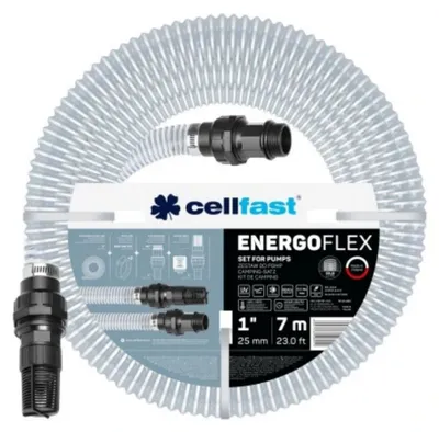 CELLFAST Saugschlauch-Set für Pumpen 1" 7m