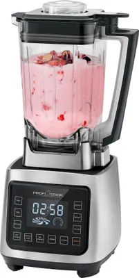 Produktbild von ProfiCook PC-UM 1127, Profi-Mixer, Smoothie-Maker, Cocktails, 2 Liter XL Behälter, 8 Geschwindigkeiten, Reinigungsfunktion, edelstahl