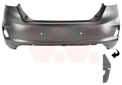 Produktbild von VAN WEZEL Heckstoßstange Stoßfänger Hinten für FORD Fiesta Mk7 Schrägheck Fiesta Mk7 Kastenwagen