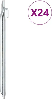 Produktbild von "im Angebot" Zeltheringe 24 Stk. V-Form 29,5 cm Ø20 mm Verzinkter Stahl - Campingzelte CC17802